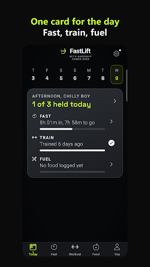 FastLift: Fasting & Lifting Screenshot 1