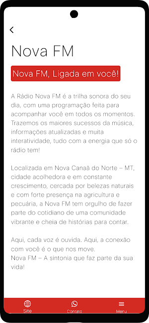 Nova FM 87.9 - Nova Canaã - MT Screenshot 1