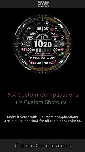 Digital Watch Face Infowatch 2 Screenshot 1