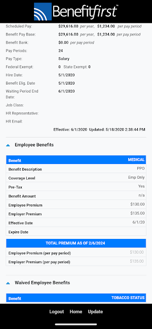 Benefitfirst Mobile Screenshot 1