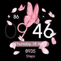 Pink Butterfly Flowers - ReS26
