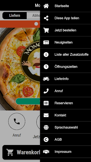 Momo Pizza Screenshot 2