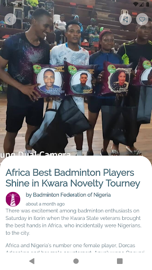 Badminton Nigeria Screenshot 1
