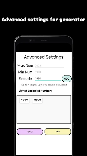 Random Number Generator Screenshot 2