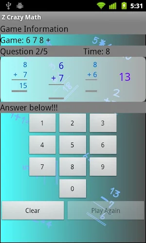 Z Crazy Math Screenshot 2