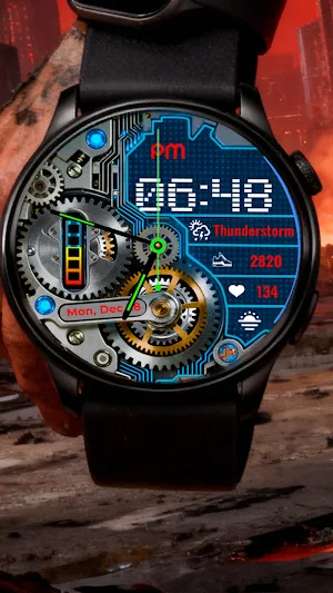 Cyborg Face: Animated Gears Screenshot 3