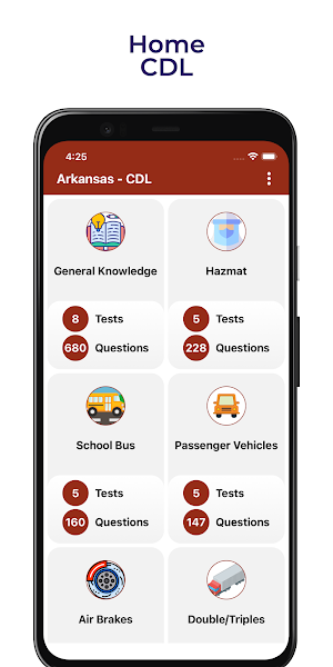 Arkansas AR CDL Practice Test Screenshot 0