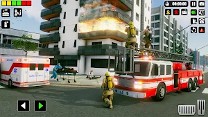 911 Firefighter Fire Truck 3d Screenshot 3
