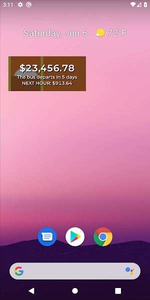 Desert Bus for Hope Widget Screenshot 0