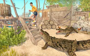 Wild Crocodile Attack Games Screenshot 0