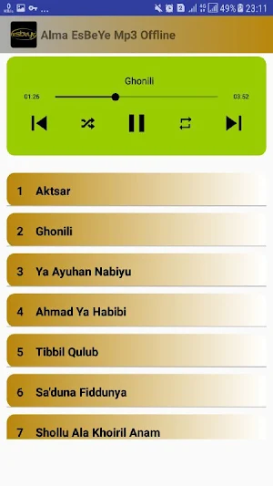 Alma EsBeYe Mp3 offline Screenshot 0