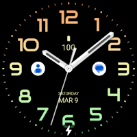 Orange Tosca Analog Watch Face