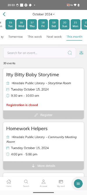 Hinsdale Public Library Screenshot 3