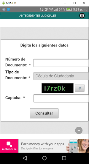 Antecedentes Judiciales Screenshot 3