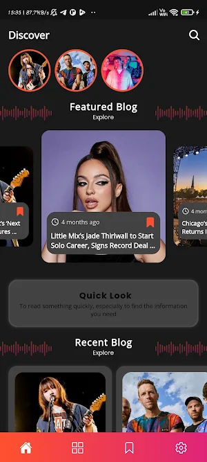 Music Blog Screenshot 3