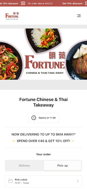 Fortune Chinese & Thai Screenshot 0