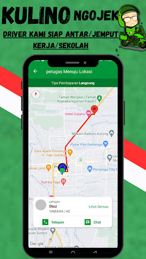 Kulino - Ojek & Food Delivery Screenshot 2