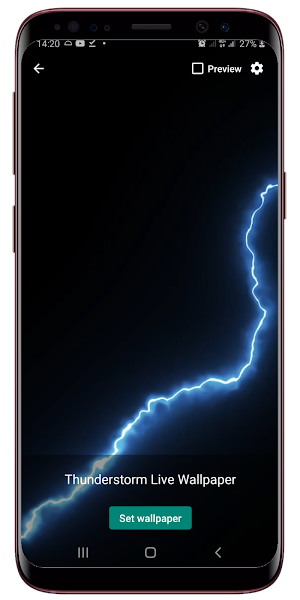 Thunderstorm Live Wallpaper Screenshot 2