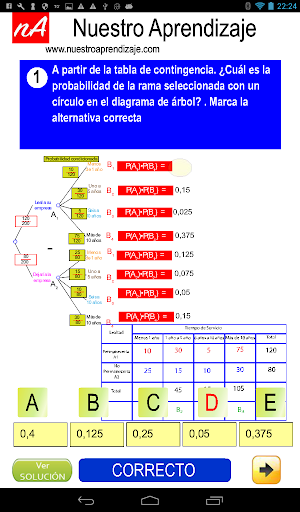 Diagrama de árbol y probabilidades Screenshot 2