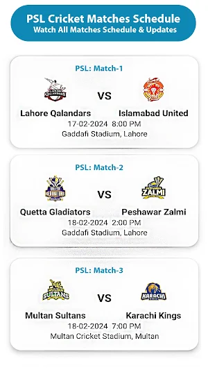 PSL Live Score Highlights 2024 Screenshot 2
