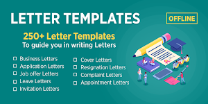 Letter Templates Offline - Letter Writing App Free Screenshot 0