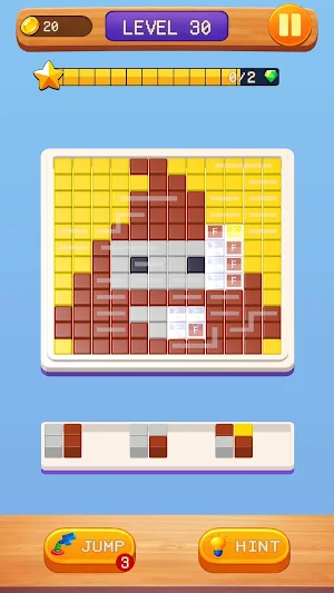 Pixel Block Jam Puzzle Screenshot 1