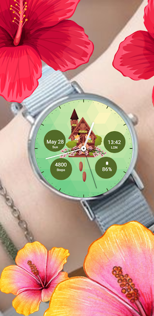 Floral Samsung Watch Face Screenshot 3