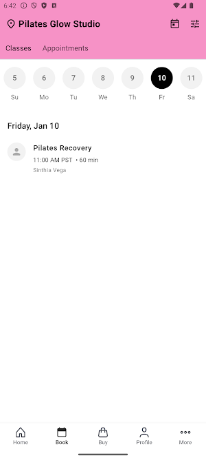 Pilates Glow Studio Screenshot 1