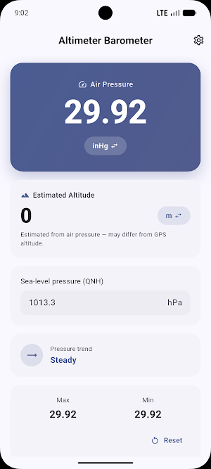 Altimeter Barometer Screenshot 1