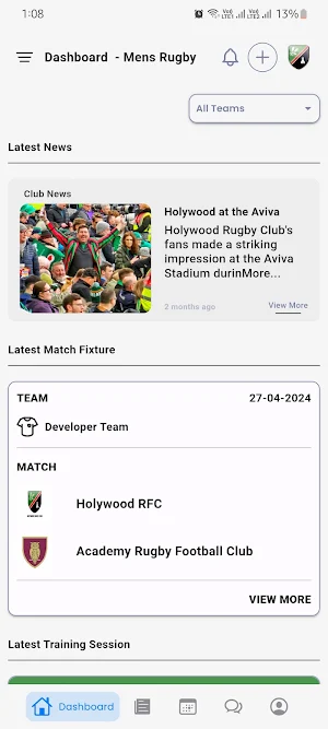 Holywood RFC Screenshot 1