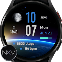 NXV95 Earth Digital Watch face