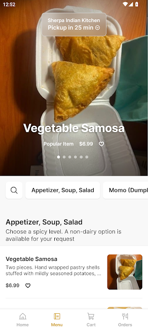 Sherpa Indian Kitchen Screenshot 1