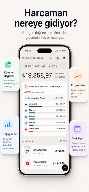 Gider Takip: Masraf Takibi Screenshot 0