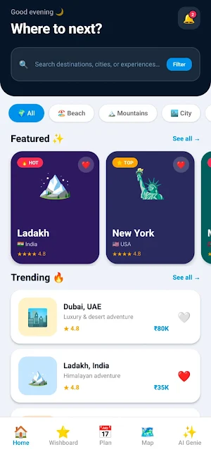 TripWish Screenshot 0