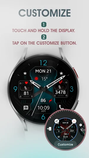 Dream 112 - Analog Watch Face Screenshot 3