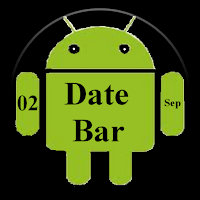 DateBar - date in status bar