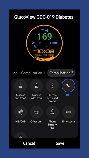 GlucoView GDC-019 Diabetes WF Screenshot 3