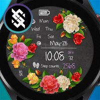 BFF57- Blackboard Art Flower
