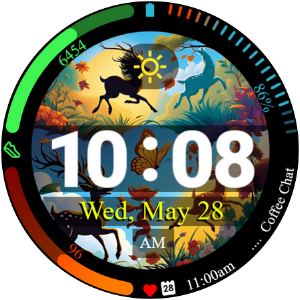 Nature Run Wear OS Watch Face Screenshot 3