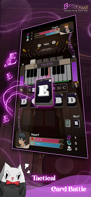 BattlePiano Deckbuilding RPG Screenshot 1