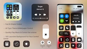 Launcher iOS 15 Control Center Screenshot 0