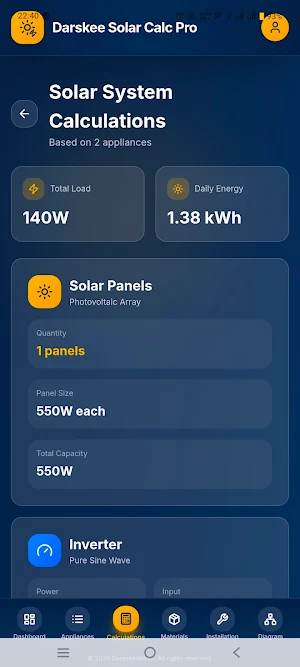 Solar PV Calc - Solar Designer Screenshot 3