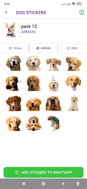 dog stickers Screenshot 0
