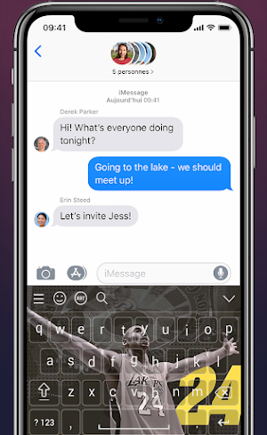 Kobe Bryant Keyboard KB-24 Theme NBA 2021 For Fans Screenshot 3