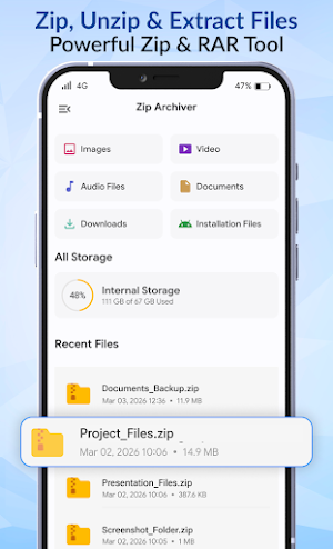 Zip RAR Archiver Screenshot 0