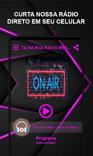 Tá Na Rua Rádio Web Screenshot 0