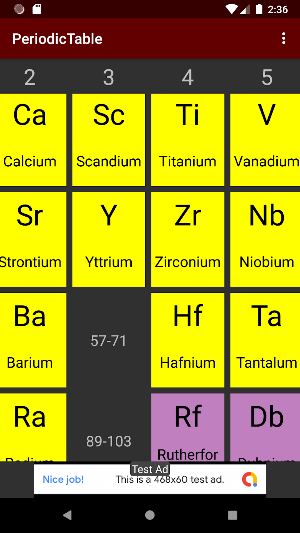 Periodic Table Screenshot 2
