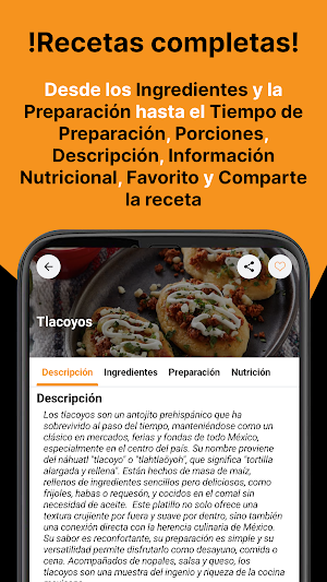 Recetas Comida Mexicana Screenshot 2