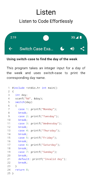C Programs: Read, Learn, Chat Screenshot 3