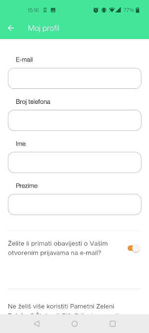 Pametni Zeleni Telefon Screenshot 1